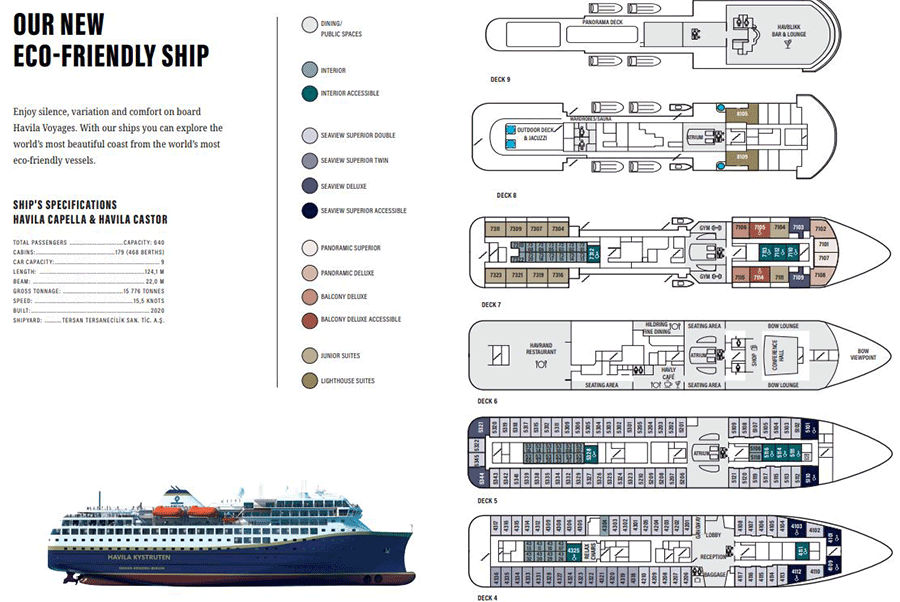 Havila Deck Plan